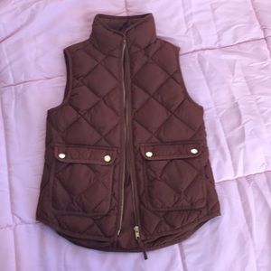 J. Crew quilted down vest